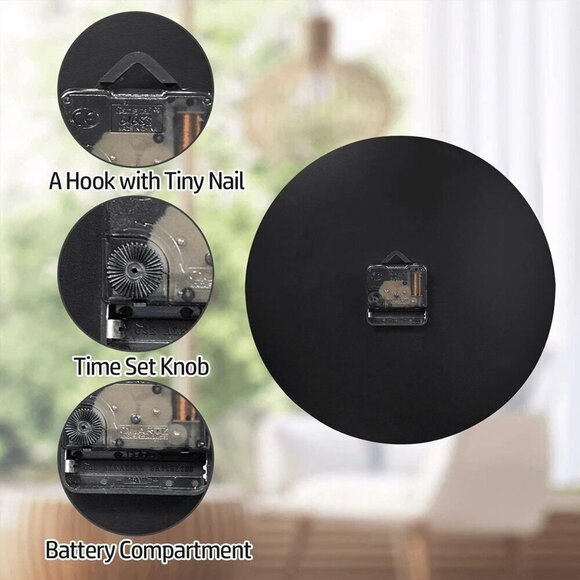 Elegant Tulip-Inspired Floral Wall Clock: Modern Timepiece for Home Decor - Picture 5 of 7